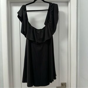 Rosanna Black Backless Ruffle Dress